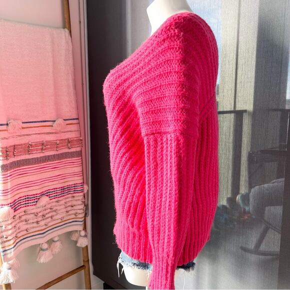 Cuyana Pinm Wool Alpaca Blend V-Neck Chunky Knit Slouchy Sweater Women’s XS / S - Picture 3 of 8